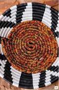 Bowl basket with beads